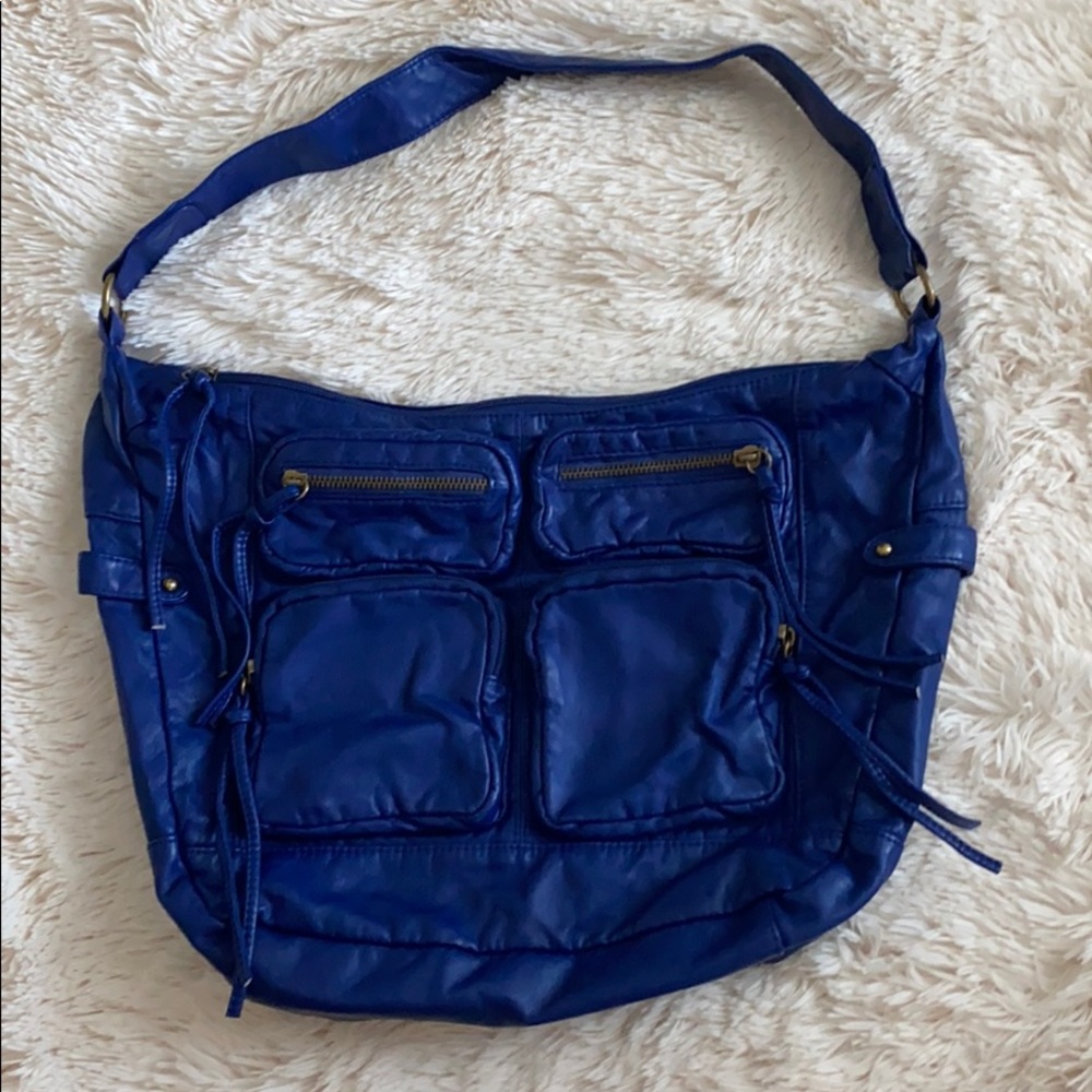 Blue Slouch Bag - Boho